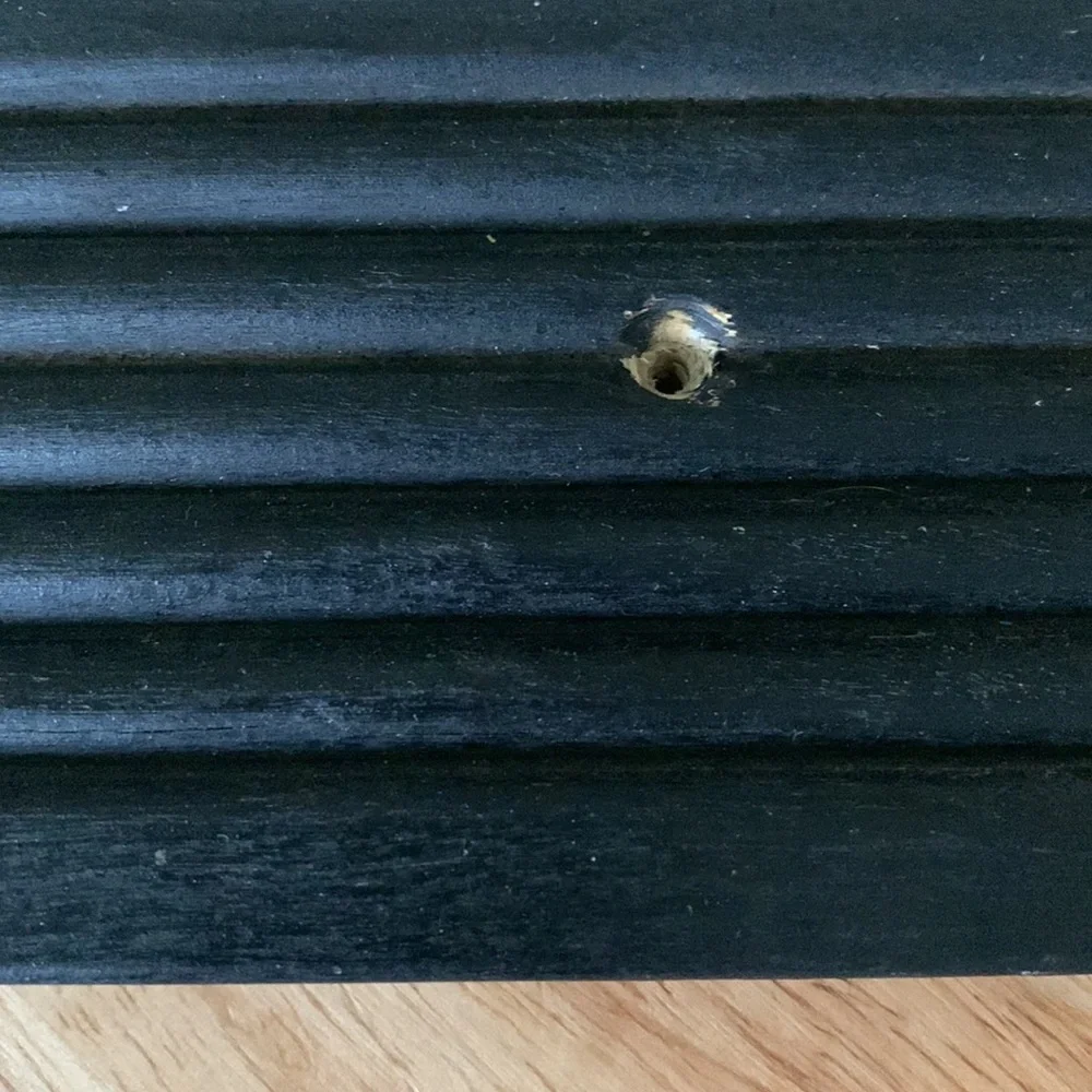 Hand Crafted- Black and silver hookboard